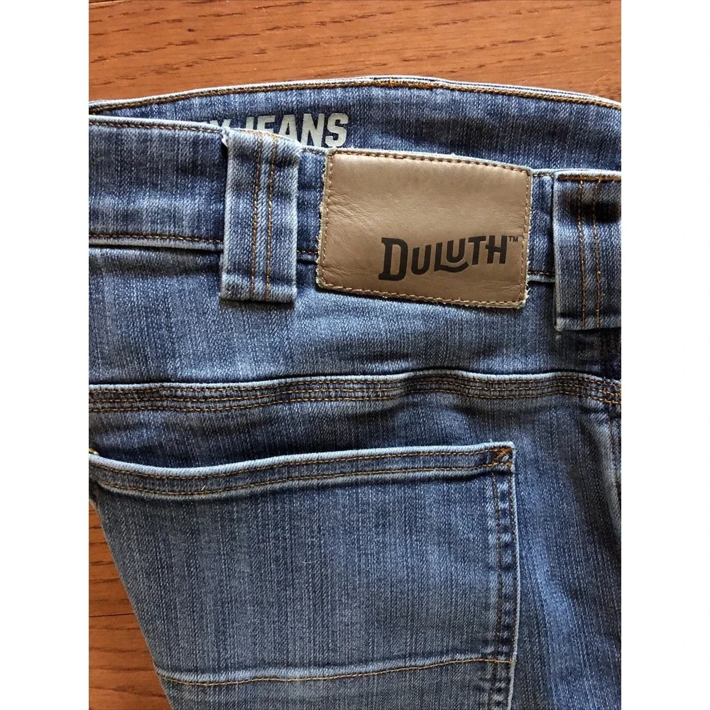 Duluth Trading Co Flex Ballroom Jeans Blue Denim Mens 40x34 New Without Tags